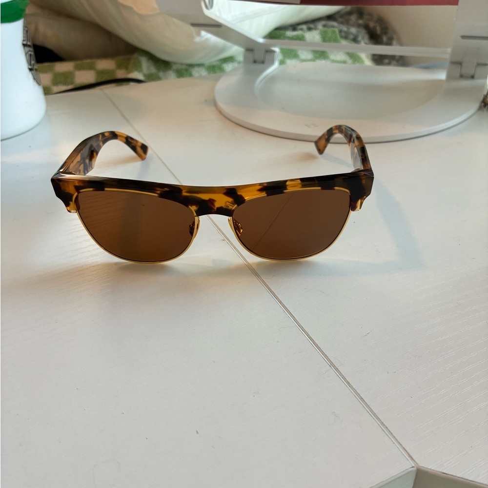 Bottega Veneta 55mm Square Sunglasses (Tortoise)